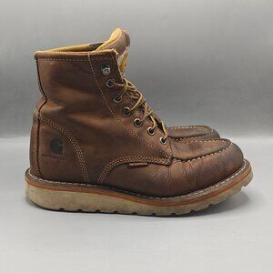 Carhartt Women's 6" Moc Toe Wedge Waterproof Work Boot FW6025-W Size 8 Pre-Owned